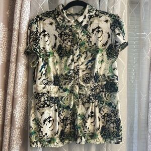 ESSENTIALS BY MILANO Short Sleeve Shirt Size L